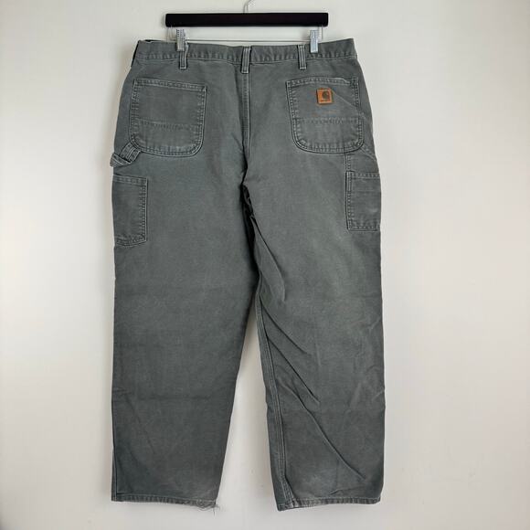 Carhartt Pants Men's 42x32 (Act 40x30) B11 MOS Dungaree Carpenter Canvas Read - Picture 2 of 10